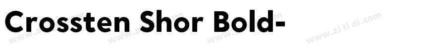 Crossten Shor Bold字体转换 Crossten Shor Bold字体转换